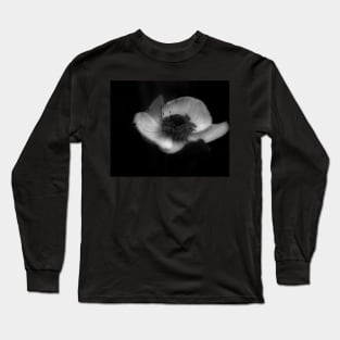 A Flower in Black and White Long Sleeve T-Shirt